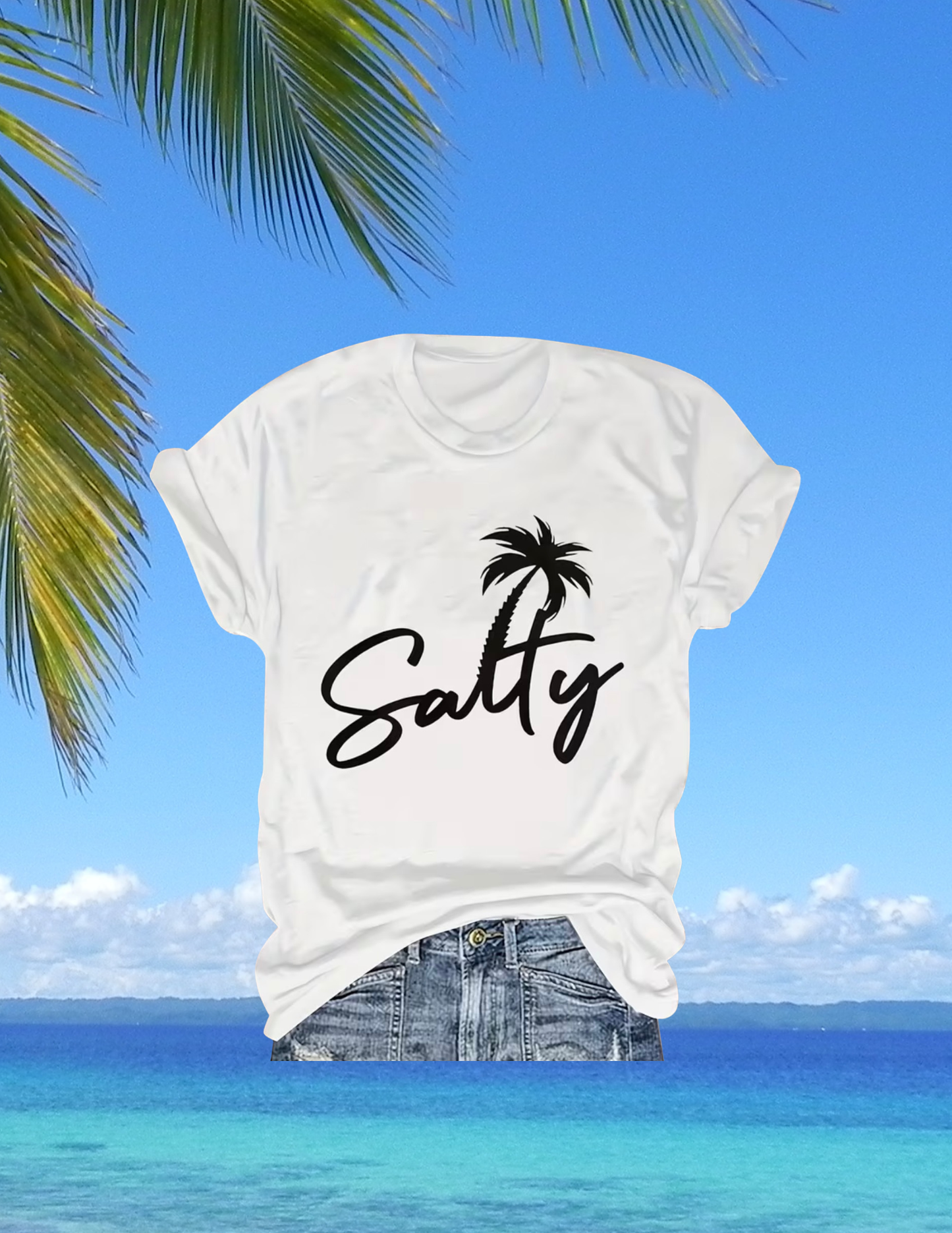 White SALTY T-shirt