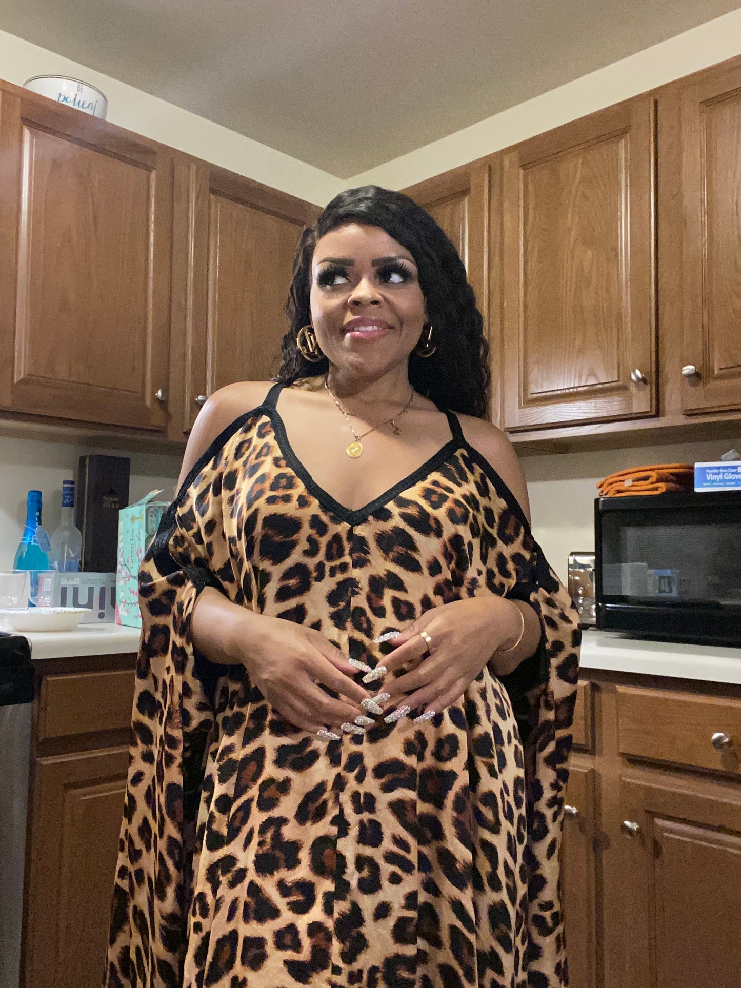 "Ever After" Silk Kaftan (Curve)