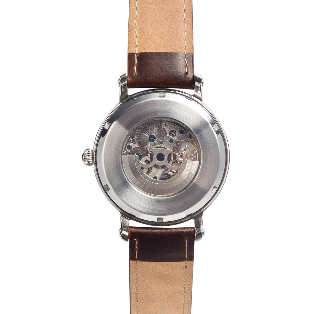 The Varnell Vault "Skyline" Leather Band Watch