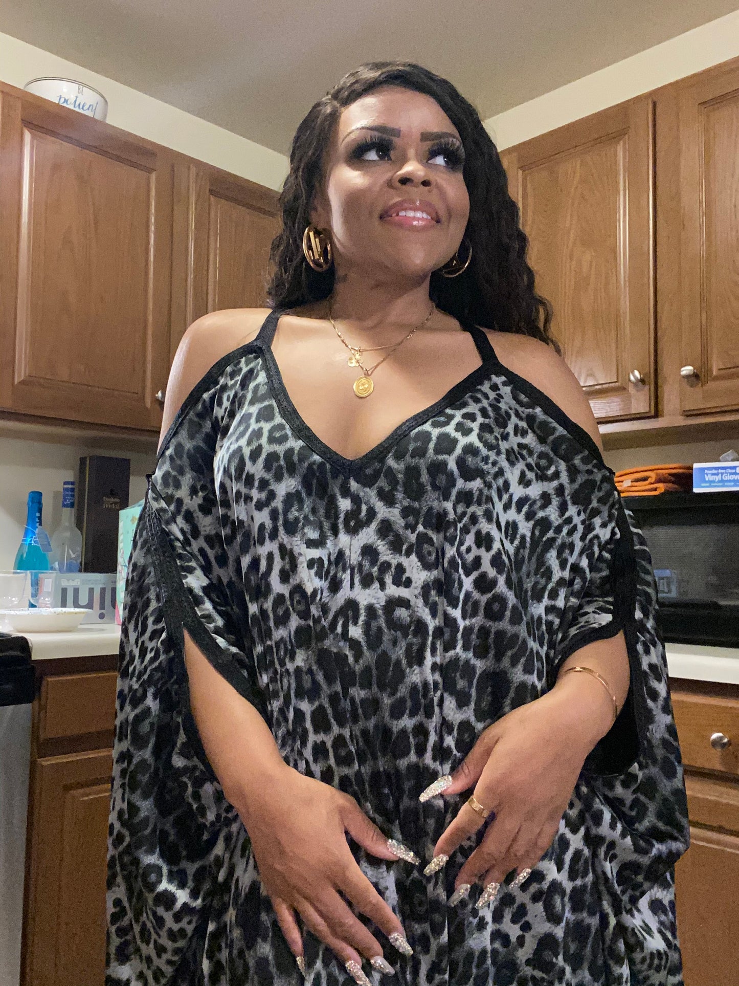 "Ever After" Silk Kaftan (Curve)