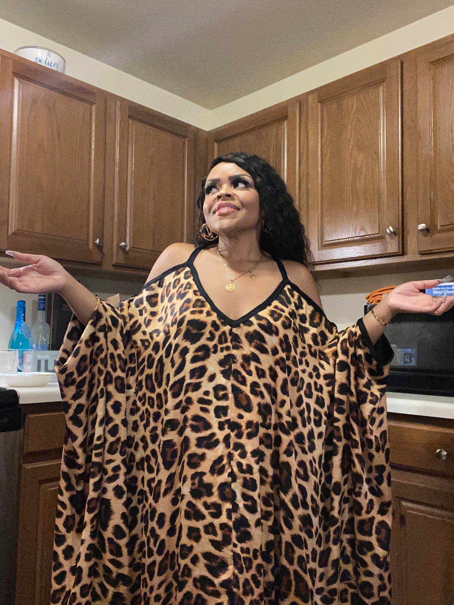 "Ever After" Silk Kaftan (Curve)