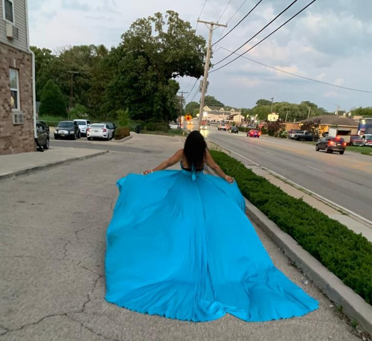 Blue Floating Gown