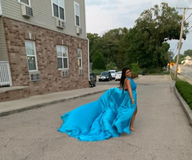 Blue Floating Gown