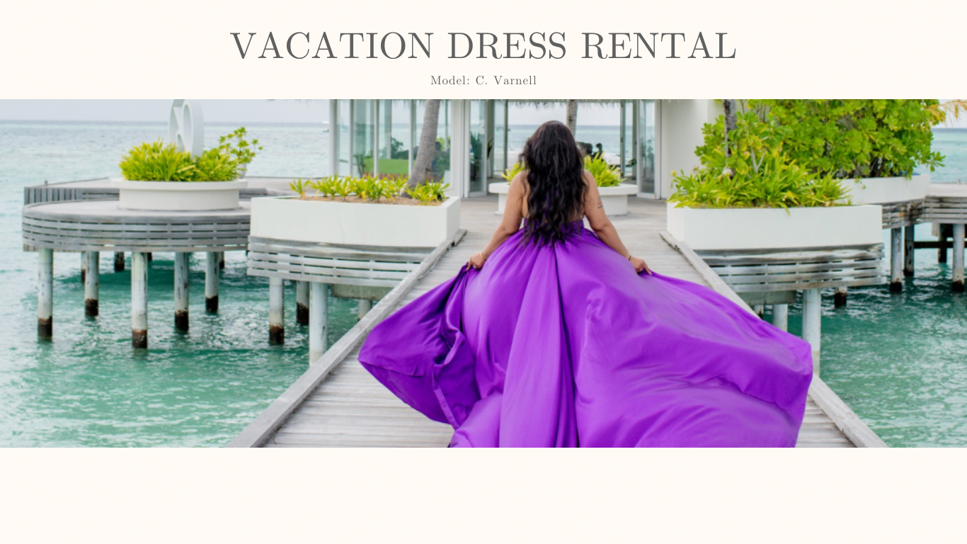 Purple Floating Gown Rental