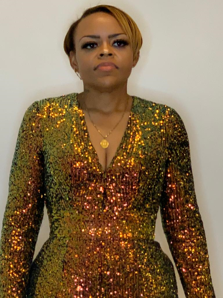 VTV "Glitter Ball" Sequin Jumpsuit (Curve)