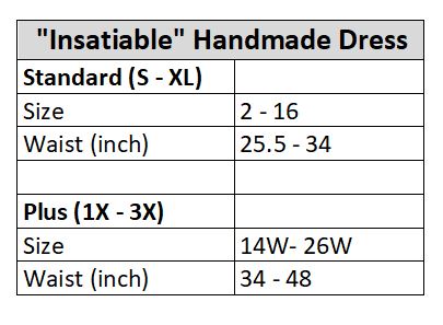 "Insatiable" Dress Solid Color (Curve)