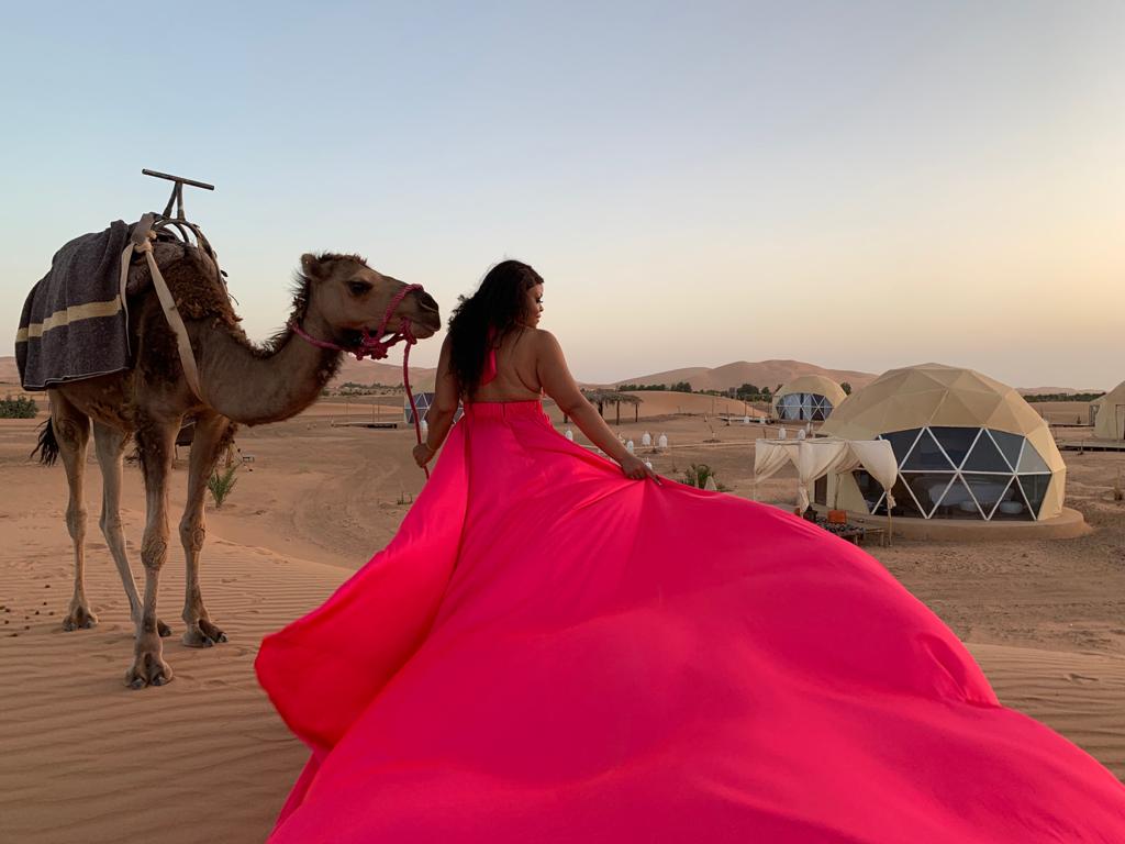 Pink Floating Gown