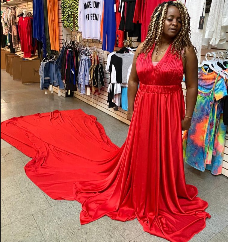 Red Floating Gown