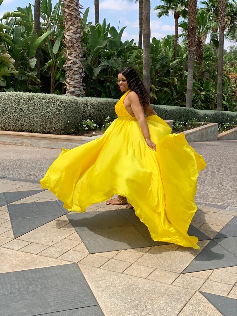 Yellow Floating Gown