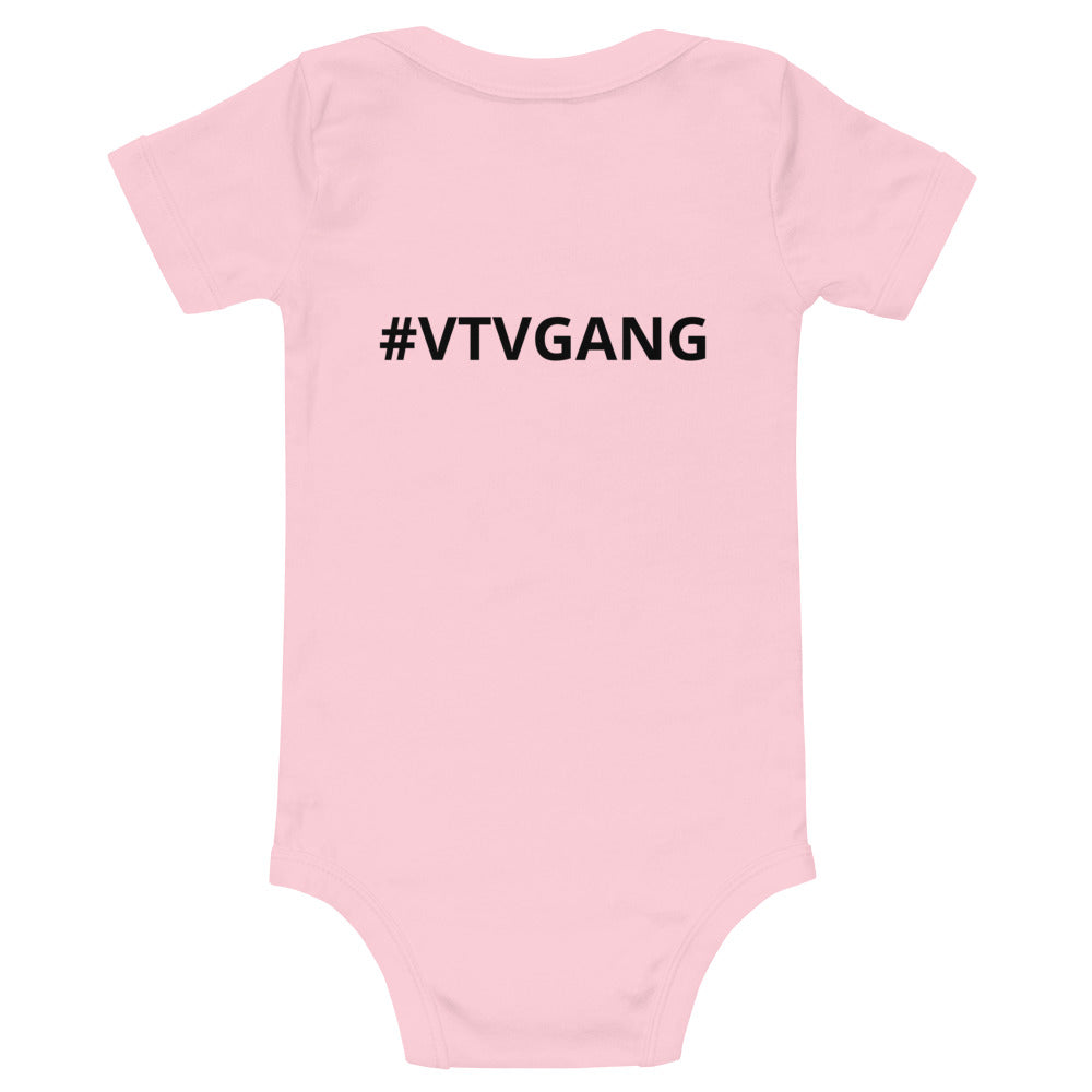 The Varnell Vault Logo Onsie with black #VTVGANG